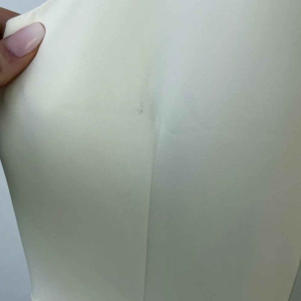 Marchesa Notte | Ivory Beaded Halter Neck Gown Size S - Picture 7 of 9